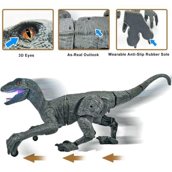 Remote Control Dinosaur Toys for Boys 4-7Dinosaur Robot Toys with Verisimilitude - Picture 2 of 6